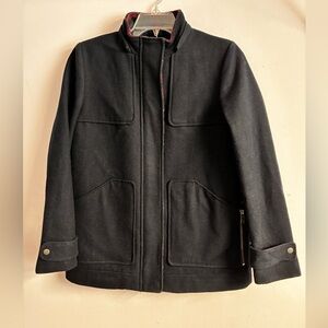 Tommy Hilfiger American Classic Women’s Wool Blend Coat, Small, Navy Blue